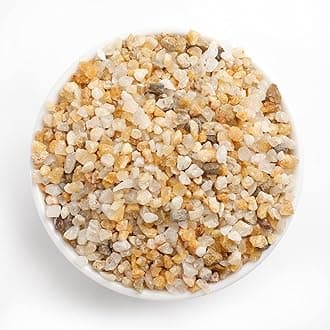 1/8inch-1/5inch Coarse Silica Sand Stones, Boniosz 2.4lb Succulent and Cactus Bonsai Rocks Small Decorative Pebbles for Terrariums, Fairy Gardening, Top Dressing, and Houseplants