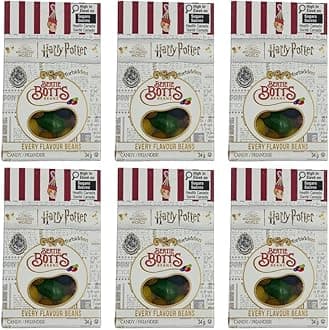 Harry Potter Bertie Botts Every Flavor Beans, 1.2oz boxes ~ 6 Pack