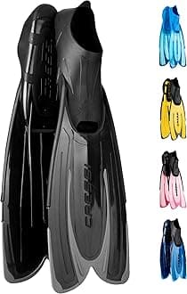 Cressi Agua Fins Premium Self Adjusting for Diving, Apnea, Snorkeling and Swimming