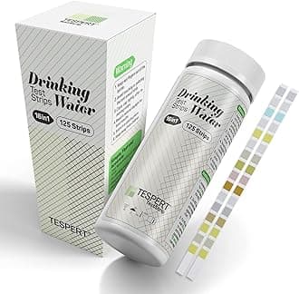 TESPERT Water Testing Kits for Drinking Water 125 Strips - 16 in 1 Drinking Water Test Kit - Water Test Strips with Hardness, Lead, Iron, Copper