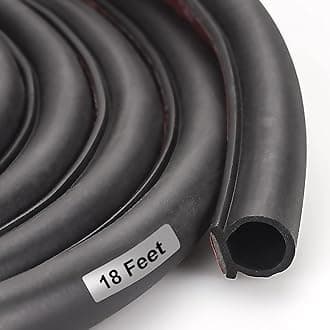 Weather Stripping Seal Strip for Doors/Windows 18 Feet, Self-Adhesive Backing Seals Large Gap， Easy Cut to Size … (18 Feet)