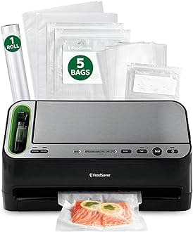 FoodSaver V4400 2-in-1 Vacuum Sealer Machine with Automatic Vacuum Sealer Bag Detection and Starter Kit