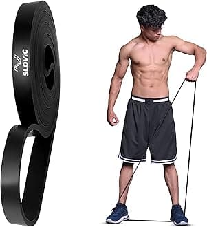 Slovic Latex Resistance Band for Workout [15-30 KG] | Resistance Band Set | Exercise Band & Stretching Bands for Exercise for Home Workouts | Gym Equipment for Home Workout | Ideal for Men & Women
