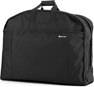 Garment Bags Lightweight Hanging Travel Bag, Black, 45 Inch