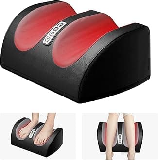 LINGTENG Shiatsu Foot Massager with Heat, FSA Eligible HSA Foot Massager for Foot Massage and Calf Massage, Foot and Calf Massager with Roller, Gifts for Mom & Dad, Valentines Day Gifts