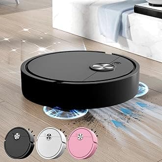 Robot Vacuum Cleaner,Vacuum Cleaners for Home Cordless,Strong Suction Slim Robotic Vacuum Cleaner with Low Noise Smart Vacuum Robot Sweeping,Easy to use,Self-Charging (A)