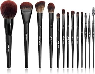 Jessup Full Makeup Brushes Set 13pcs, Professional Vegan Foundation Powder Co...