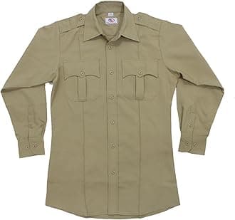 First Class 100% Polyester Long Sleeve Zippered Uniform Shirt