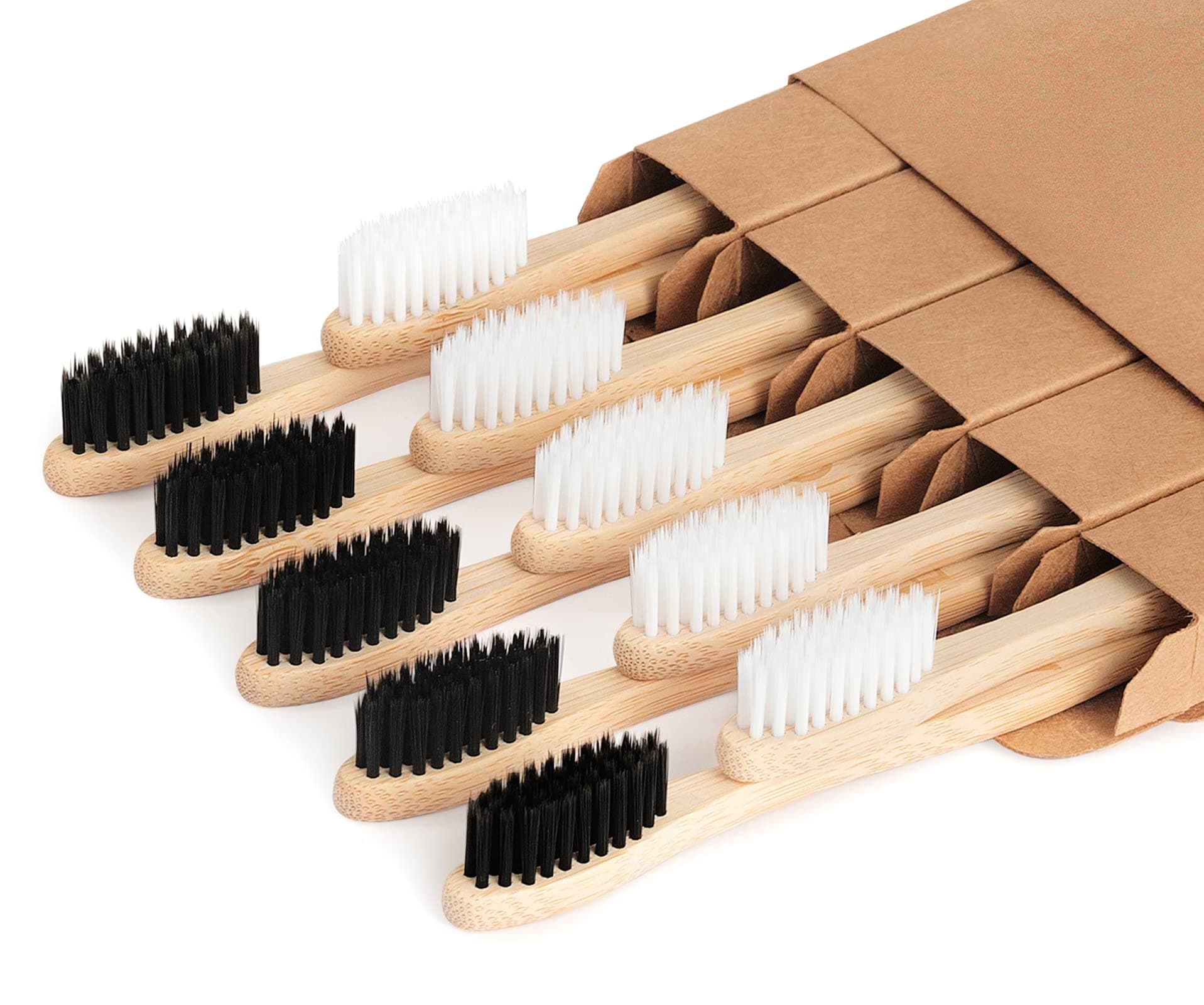 10 Pack bamboo toothbrushes