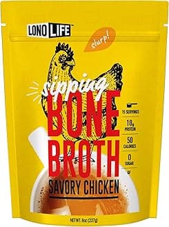 Paleo Bone Broth Powder Savory Chicken 8 Oz. 181119