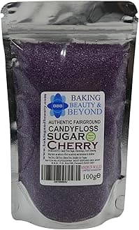 – Baking Beauty and Beyond Premium Candy Floss Sugar 100g - Cherry Flavour