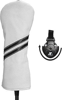 Golf Club Head Covers - 4pcs or 1pc Golf Accessories Club Covers Set for Woods and Driver Fairway Hybrids with Interchangeable Tags