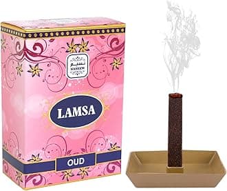 Lamsa Oud Stick 50 gm - Subtle Tone Unisex Eau De Parfum - Long Lasting Citrus & Floral Scent for Men & Women - Ambergris, Musk, Sandalwood Base Notes -
