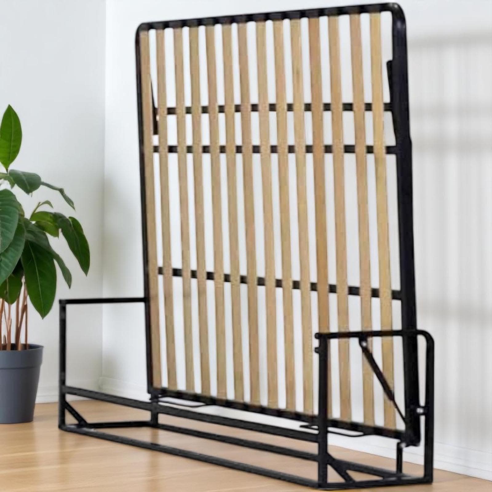 Murphy Bed - Classic Horizontal Wall Bed - Fold Up - Space Saving Folding Bed Frame - Pull Down (160 cm x 200 cm)