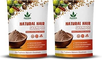 Havintha Natural Hair Shampoo With Herbal Amla Reetha Shikakai And Methi Dana Powder For Men & Women, Totally Organic | Hair Growth | Reduce Hair Fall & Dandruff