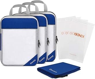 Compression Packing Cubes, Gonex Extensible Storage Mesh Bags Organizers