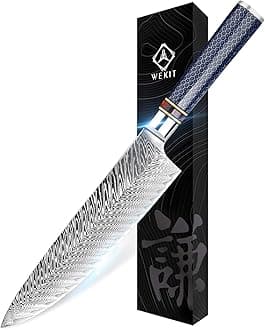 Chef Knife 8 Inch, Damascus Chef Knife Japanese VG10 Kitchen Knife Sharpest 67-Layer High Carbon Stainless Steel knife, Pro Cooking Knife, Meat Cutting Gyuto Chef Knife with Sheath