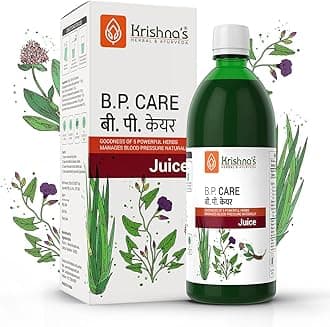 Krishna's BP Care Juice -1000 ml | Ayurvedic way to manage BP & Cholesterol Level with Sarpgandha, Shankhpishi & 4 natural herbs