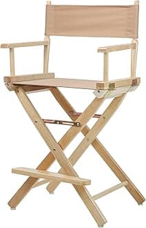 24-Inch, Natural Frame/Tan Canvas : Casual Home Natural Frame Canvas Director Chair, 24", Tan