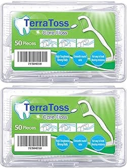- Dental Floss Picks [100 Pcs] | 2 Box of 50 Pcs each | Premium Toothpicks for Fresh Breath, Clean Teeth & Healthy Gums (BOX (100 Pcs))
