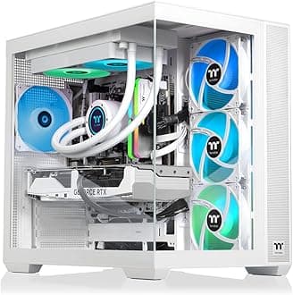 Thermaltake LCGS View 7880S-380 Gaming Desktop (AMD Ryzen™ 7 7800X3D, ToughRam 32GB DDR5 5600MT/s RGB Memory, NVIDIA® GeForce RTX™ 5080, 1TB NVMe M.2, WiFi, Windows 11) V38S-B650-580-LCS