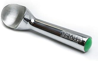 Zeroll Original Ice Cream Scoop Unique Liquid Filled Heat Conductive Handle Simple One Piece Aluminum Design Easy Release Made in USA, 2.5-Ounce, Silver