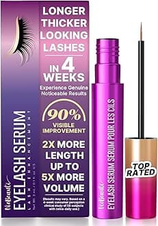 Premium Eyelash Growth Serum, Lash Conditioning Serum for Longer-Looking, Fuller-Looking Lashes, Vegan & Cruelty-Free, Suitable for Sensitive Eyes – 3ml