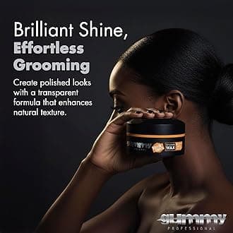 Gummy Professional Bright Max Hold Hair Styling Wax with Keratin Complex - Extra Hold High Gloss Finish for Slick Back and Messy Look - Professional Hair Wax for Men and Women - 5.07 fl oz / 150 ml