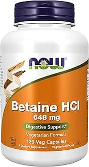 Now Foods, Betaine HCL, 648 mg, 120 Veggie Caps