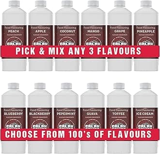 Food Flavouring Pick and Mix - Pick 3 x 10ml Fruit Food Flavourings and Essences - High Strength Concentrated Flavourings for Baking, Cooking & More - Made in UK.