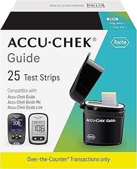- Guide Glucose Test Strips for Diabetic Blood Sugar Testing (Pack of 25)