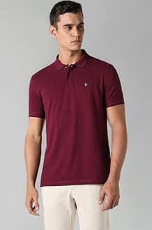 Men's Cotton Solid Regular Fit Collar Polo T-Shirt