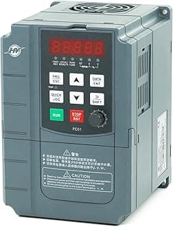 VFD Variable Frequency Drive,1 or 3 Phase Input, 3 Phase 0-400HZ Output, 4kW 5HP 220V 17A for Motor Speed Control,FC Series