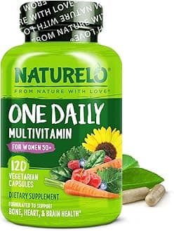 One Daily Multivitamin for Women 50+ (Iron Free) - Menopause Support for Women Over 50 - Whole Food Supplement - Non-GMO - No Soy - 120 Capsules - 4 Month Supply