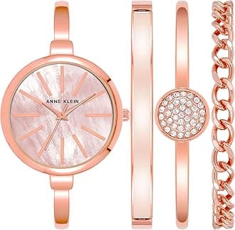 Anne Klein Women's Bangle Watch and Bracelet Set