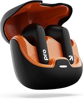 Z40 Pro Wireless Earbuds with 100h Playtime, 4-ENC Calling mic, Latest BTv 5.4, 13mm drivers for Deep bass, 45ms Low Latency, Type-C fast charging, Touch controls & IPX7 Waterproof (Midnight).