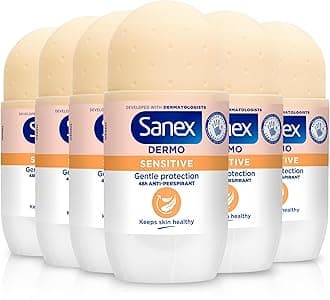 Dermo Sensitive Roll-On Antiperspirant 6x50ml |antiperspirant deodorant | up to 48-hour sweat & odour protection | gentle on sensitive skin | restores skin’s natural pH | dermatologically tested