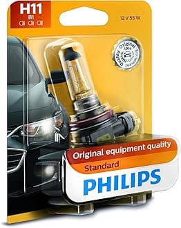 12362B1 H11 Standard Halogen Replacement Headlight Bulb, 1 Pack