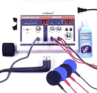 Physiotrack Physiotherapy Machine US Tens Electrotherapy Combo for All Pain Relief Device Physiotherapy Equipment with 1 Year Warranty.