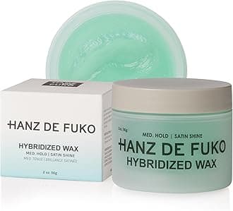 Hybridized Wax - Premium Water-Based Wax with Medium Hold Satin Finish - All Hair Types - 56g