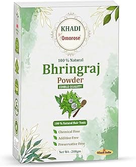 Khadi Omorose Bhringraj Powder for Nourishment of hairs | 200 grams | Reseala...