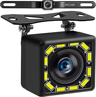 We GETUE-BC01 1080p Car Backup Camera, 140° Wide View Angle, Night Vision, Waterproof, Surface Mount, RCA Connector