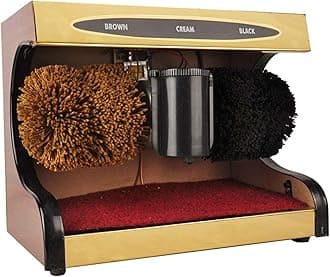 Shoe Polisher Automatic Induction,Electric Shoe Cleaner,Stainless Steel Automatic Induction Shoe Polisher Machine for Dust Removal Polishing ,Leather Shoe Cleaning Kit Portable,A