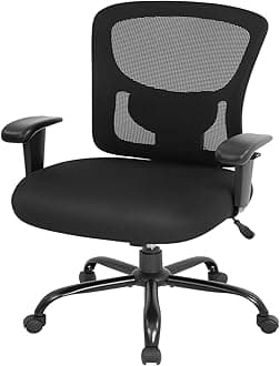 Big and Tall Office Chair 500lbs Desk Chair Mesh Computer Chair with Lumbar Support Wide Seat High Back
