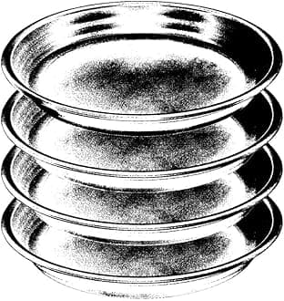 Plant Saucer Pot Tray 14 inch, 4 Packs Plastic Flower Planter Saucers and Drip Trays for Indoors Outdoors, Heavy Sturdy Durable Plant Plate Water Catcher (Green)