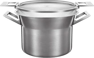 Castey26 cm/ 7 Litre 3-Ply Stainless Steel Stock Pot with Lid