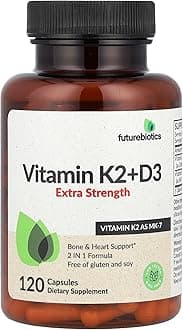 Vitamin K2 + D3, Extra Strength, 120 Capsules