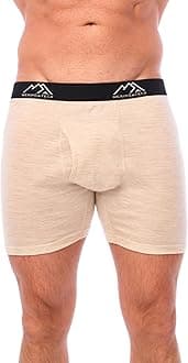 Merino.tech Merino Wool Underwear Mens - 100% Merino Wool Base Layer Boxer Briefs for Men