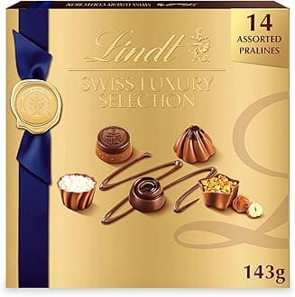 Swiss Luxury Selection Assorted Chocolate Candy, 5.1 oz Gift Box, 14 Count