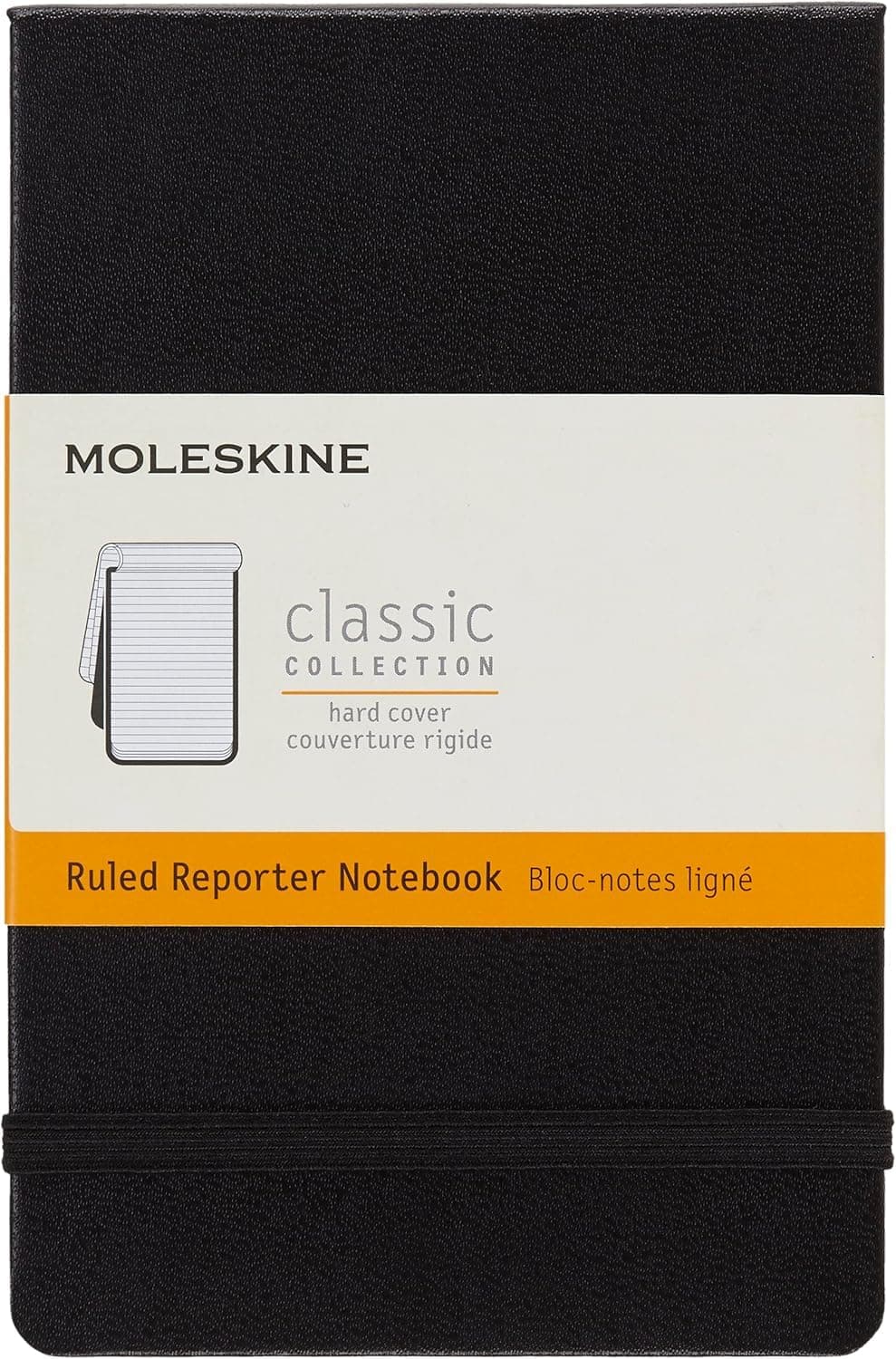 Classic Notebook, Hard Cover, Pocket (3.5" x 5.5") Ruled/Lined, Black